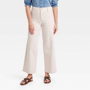 Universal Thread Navy Wide Leg Jeans - cream